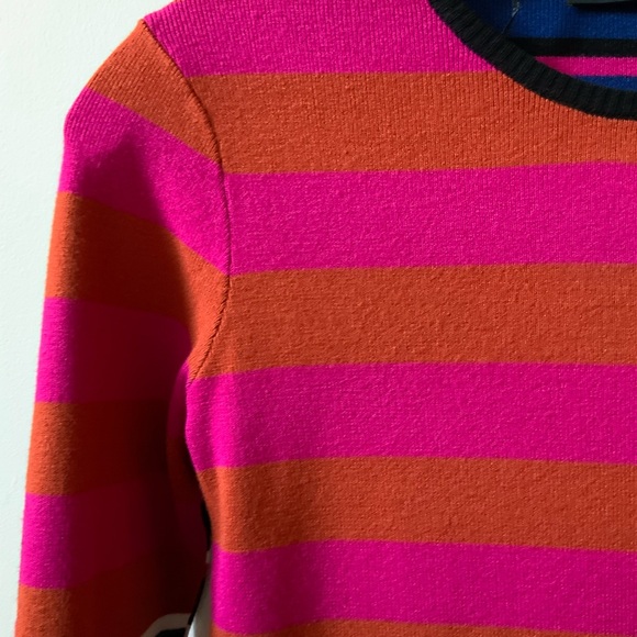 ELIE TAHARI THE SELINA GARDEN STRIPED CREWNECK SWEATER IN SIZE SMALL - Picture 3 of 16